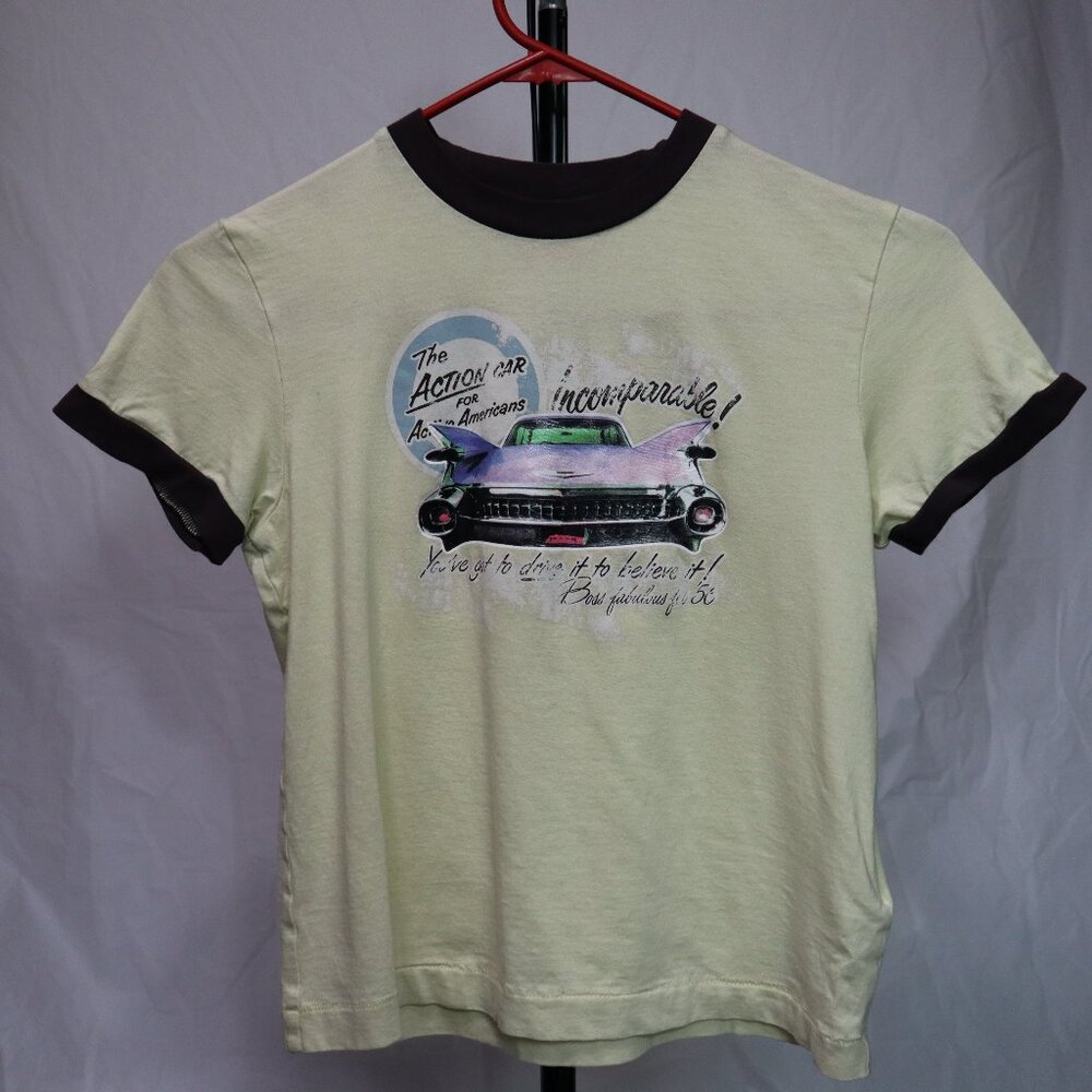 Kids Hugo Boss Vintage Yellow Cadillac T-Shirt - Medium